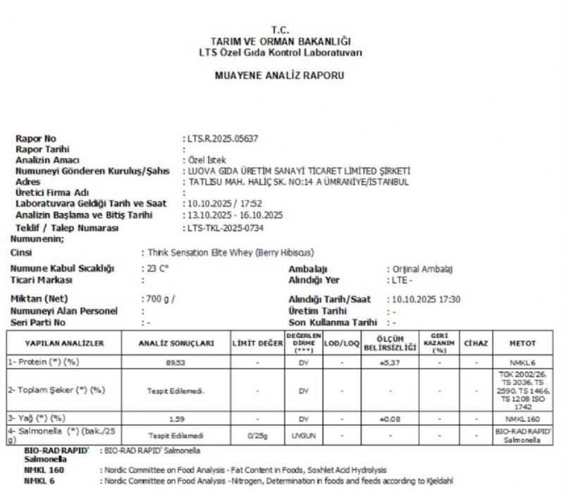 THINK SENSATION HIDROLİZE WHEY PROTEİN BERRY HIBISCUS